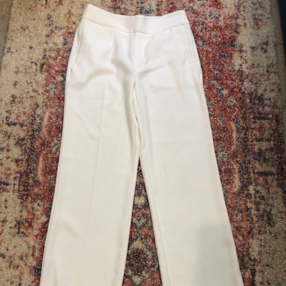 Banana Republic 2 White Wide-leg Pant